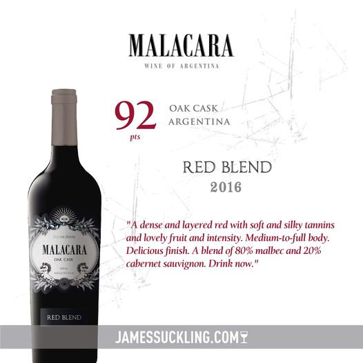 MALACARA VINO TINTO OAK CASK RED BLEND 750ML [MORB750]