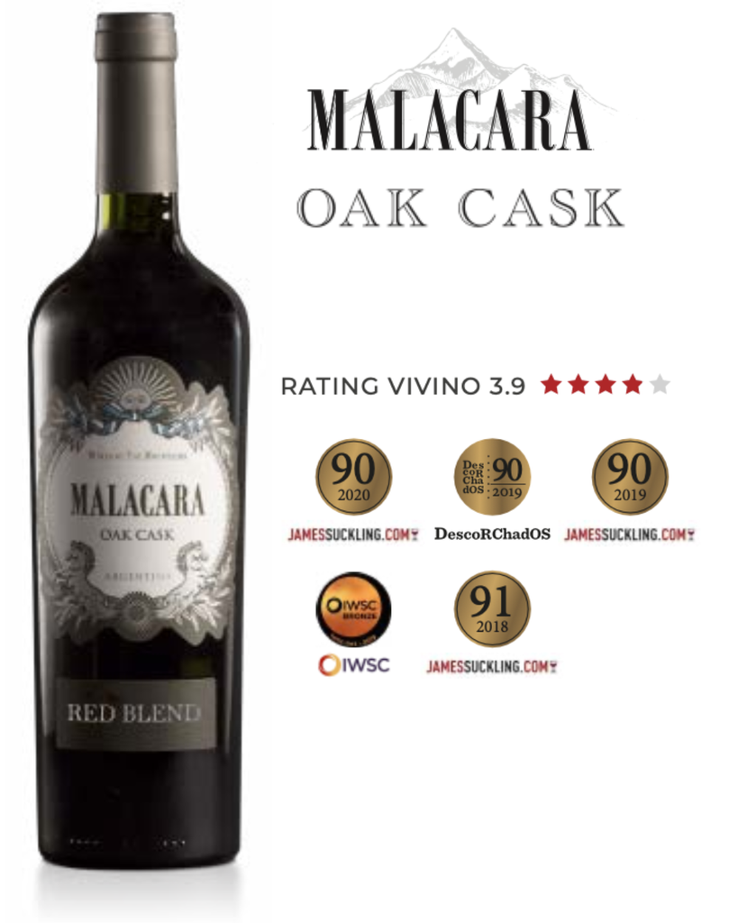 MALACARA VINO TINTO OAK CASK RED BLEND 750ML [MORB750]